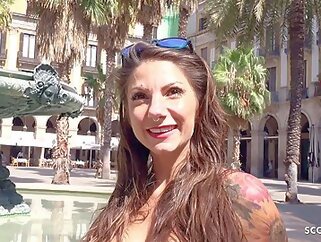 brunette big tits amateur casting